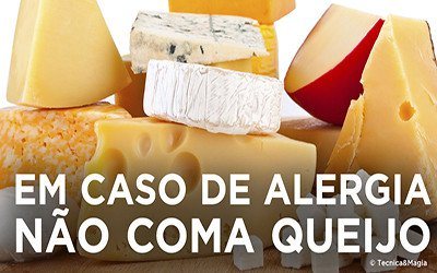 EM CASO DE ALERGIA NÃO COMA QUEIJO