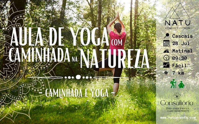 Aula de Yoga com Caminhada na Natureza