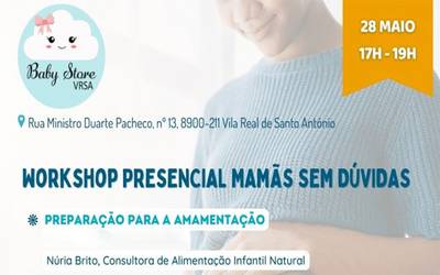 Workshop Mamãs Sem Dúvidas: Preparação para a amamentação