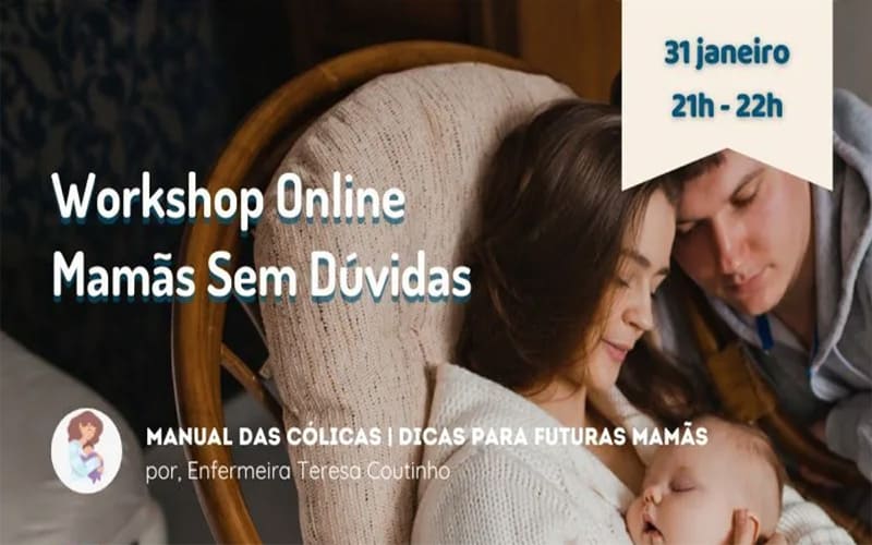 Workshop Online: Manual das cólicas – Dicas para futuras mamãs