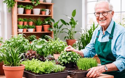 Jardinagem associada a melhor habilidade de pensamento em idosos